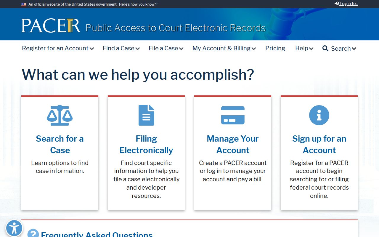 Guthrie County federal criminal court case PACER access